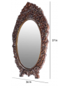 Brown Solid Wood Mirror